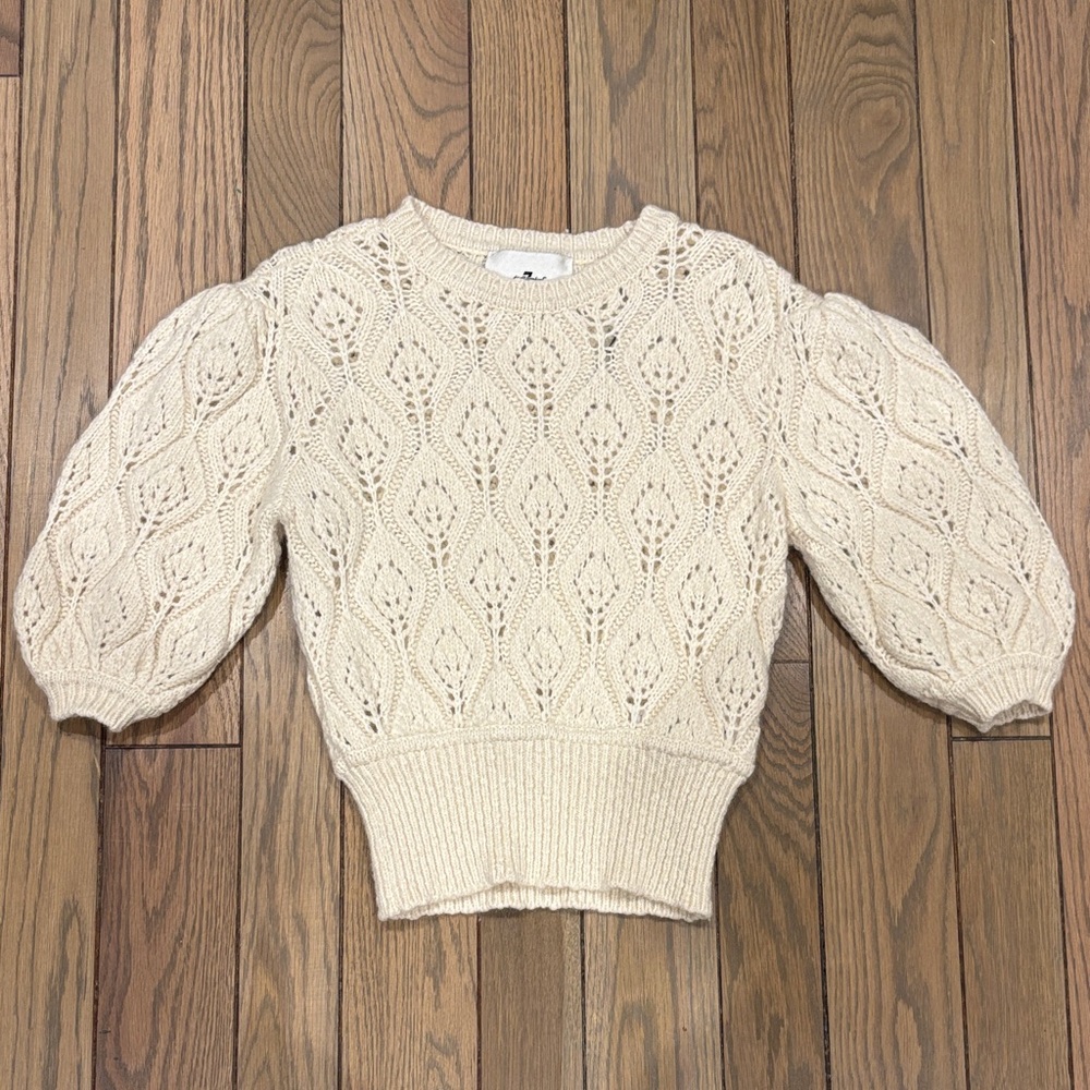 Cream Cable Knit Sweater